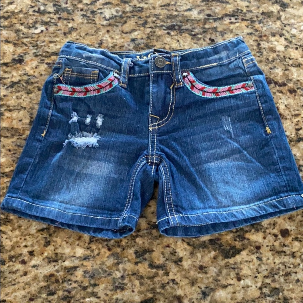 V~Gold Jean Shorts